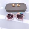 Модные детские солнцезащитные очки Diy Pearl Cute Boys And Girls Concave Dance Glasses Солнцезащитные очки Tide