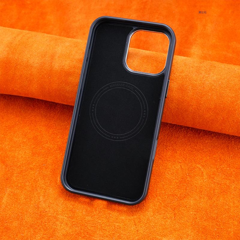 Подходит для чехла для телефона Apple 16promax, IPhone15 противоударный 14 полная защита 13 магнитное притяжение 12 кожаный чехол