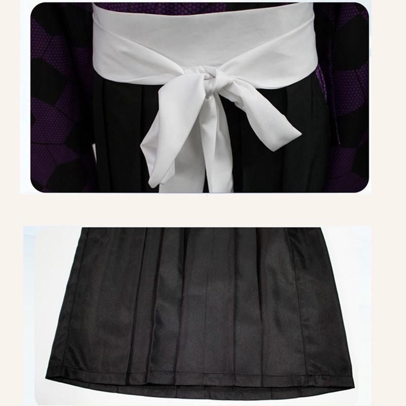 Аниме Убийца демонов Кимецу Но Яиба Кокушибо Косплей Костюм Печать Кимоно Униформа Рубашка Костюм для вечеринки на Хэллоуин Карнавал