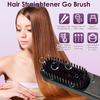 Hair Straightener Brush Cordless Rechargeable Heating Hair Styling Comb Portable Multifunctional with 3 Temperature Settings