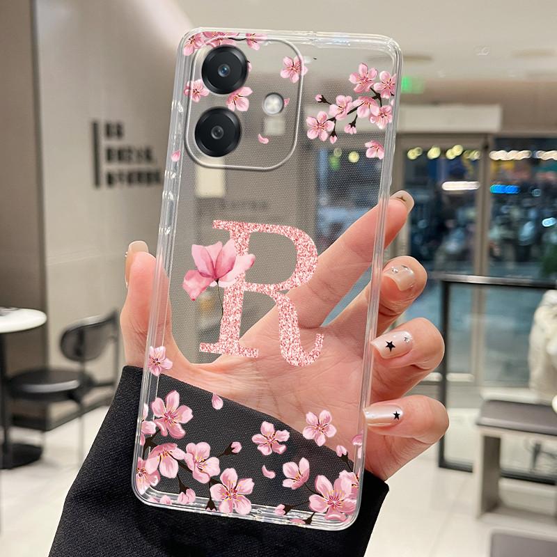 Чехол для телефона OPPO A3 5G 4G Funda OPPO A3X 4G 5G Модный Цветочный Задний Чехол Прозрачный Мягкий Силикон ТПУ Прозрачный Корпус Телефона