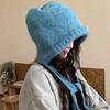 Вязаная шапка-бини для мужчин и женщин, зимняя теплая, унисекс, шапка с капюшоном, шарф-воротник для шеи, шапка-бини, холодные шапки, шапки-балаклавы, шапка-боннет