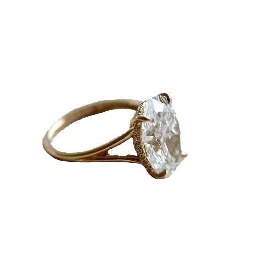 Кольцо Starry Night Four Claw для женщин с уникальным дизайном, которое излучает легкую роскошь, ретро и ощущение высокого класса, не выцветая