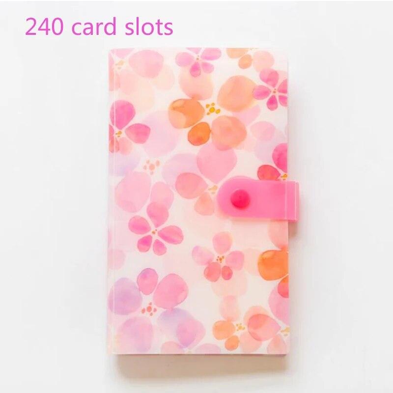 120/240 Pocket Name Card Book Home Picture Case Storage Photo Album Card Photocard Name Card ID Holder Home Accessories Dropship