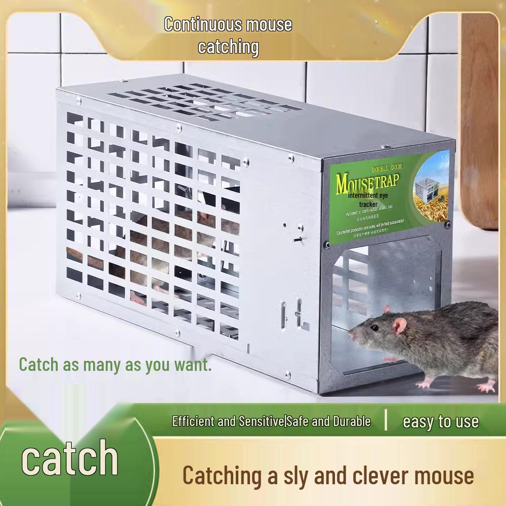 Автоматическая клетка-ловушка для крыс с защелкой: Эффективно ловите и уничтожайте грызунов