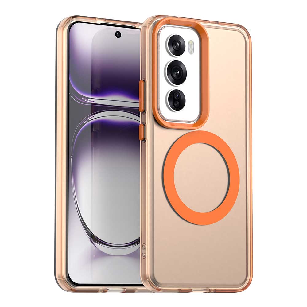 Для OPPO Reno 12 12 Pro Тонкий Противоударный Ударопрочный Матовый Чехол для Телефона с Магнитным Креплением и Защитой от Отпечатков Пальцев