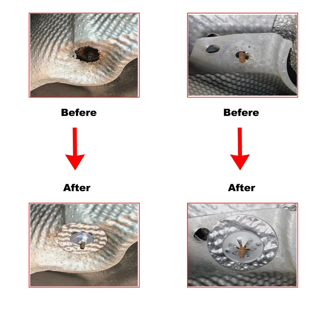 1 Set Heat Shield Repair Kit Heat Protection PlateHeat Shield Heat Plate N90796501 N90796502 Shield Washer Attachment Repair Kit