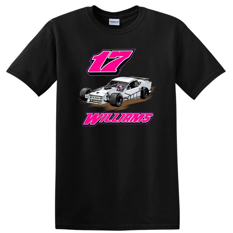 Racing Car Number 17 Design T Shirt for Fans of Motorsports Casual Tee