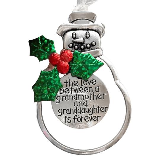 Christmas Tree Alloy Hanging Decoration Girl Love Heart Snowman Reindeer Shape Hanging Ornament Friends