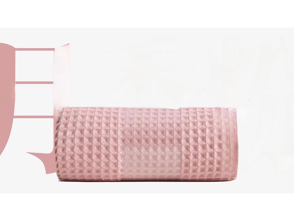 Вафельное банное полотенце из гребенного хлопка класса А: Мягкая, увеличенная шаль из чистого хлопка с сотами для взрослых (90х180 см)