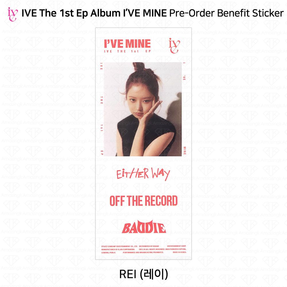 IVE Официальное фото первого EP I'VE MINE, стикер Polaroid, сложенный постер KPOP