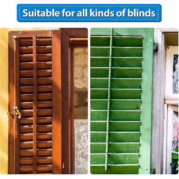 Patelai 20 Pcs 1 x 0.25 inch Shutter Repair P Louver P Plantation Shutters Replacement Repair P Plantation Shutter P for Windows Tools, White