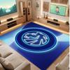 Millwall Football Print Crystal Velvet Rug, Comfortable Water Absorbent Non Slip Indoor Floor Carpet