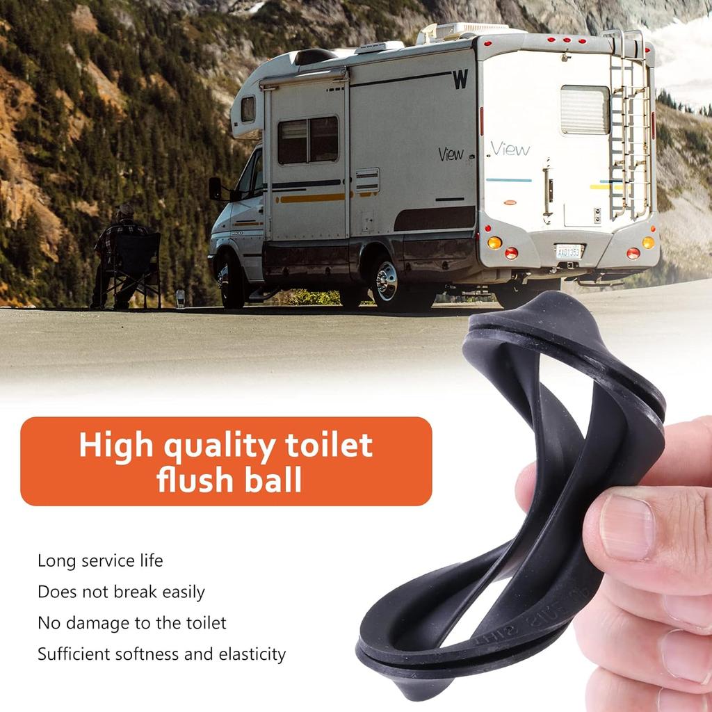 RV Toilet Seal, Flush Ball Seal for Dometics 300, 310, 320 – 385311658 Gasket Replacement Leak-Proof Toilet Rubber Seal Parts, 2 Pack