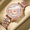 CRRJU New Steel Strap Diamond-set Women's Watch Fashion Business Watch