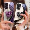 Большие розовые бриллианты для Samsung Galaxy S10 4G S20 11E 30 S21 22 S24 Fe Pro S23 S25 Ultra 5G S9 Чехол для телефона из закаленного стекла