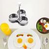 3 Grids Egg Poaching Pan Stainless Steel Eggs Cooker Convenient Poached Egg Maker Steaming