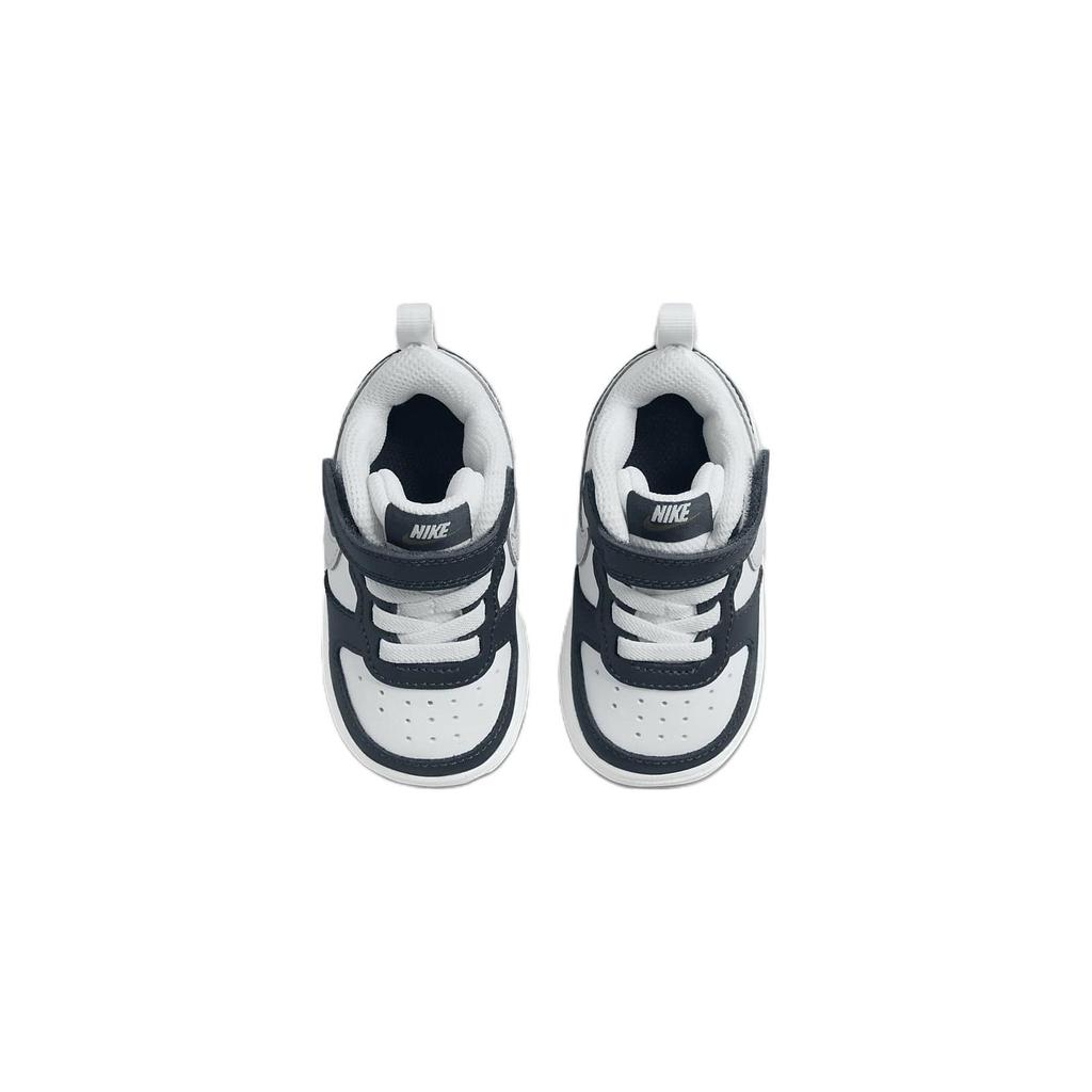 Nike Кроссовки Court Borough Low 2 Удобные Прочные Низкие Обувь для ходьбы Детские кроссовки Белый Синий BQ5453-121
