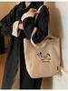 2025 Autumn/Winter Women's Lightweight Korean Style Tote Bag - Large Capacity, Simple Fashion, Commuter-Friendly