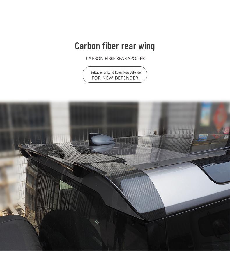 2022 Land Rover Defender 110 No-Drill Carbon Fiber Tail Wing Roof Modification