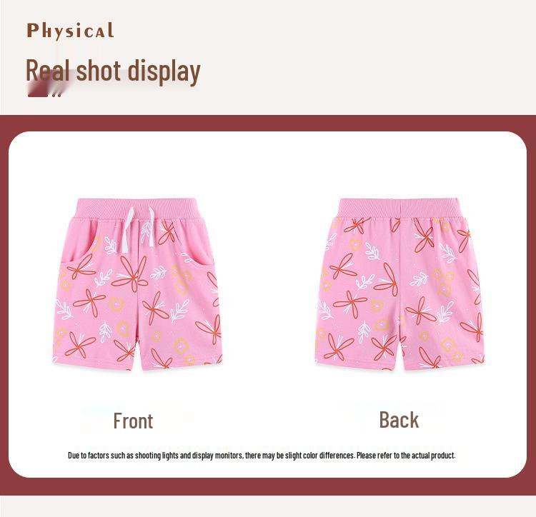 Летние Новые Спортивные Шорты для Девочек с Мультяшным Принтом 2026 - Европейский и Американский Стиль