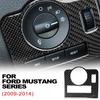 Рамка переключателя фар, накладка из углеродного волокна, наклейка для Ford Mustang 2009 2010 2011 2012 2013 2014, интерьерные Articulos Para Autos