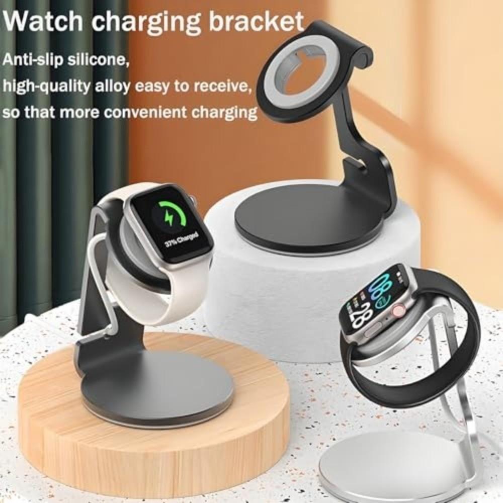Compact Size Magnetic Smartwatch Charger Magnetic Design Charging Holder Home Use
