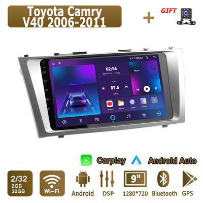 Android Carplay автомобильное радио для Toyota Camry V40 2006-2011 мультимедийный проигрыватель головное устройство стерео GPS навигация BT WIFI 2+32 ГБ