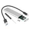 Корпус для HDD SATA NVMe с двойным протоколом, алюминиевый сплав, USB 3.0 и Type-C, кейс для SSD M.2, внешний бокс для HDD NVMe