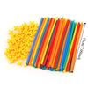 300pcs Engineering Educational Puzzle Colorful Straw Toy  House Space Construction