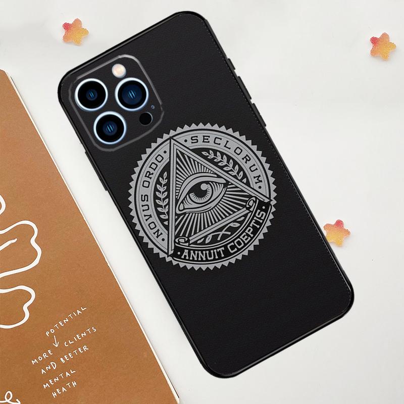 Логотип масонства Символ Чехол для телефона Для iPhone 17 Pro Max 14 13 12 11 15 16 Pro Max mini 15 Plus 16e 17 Air Funda