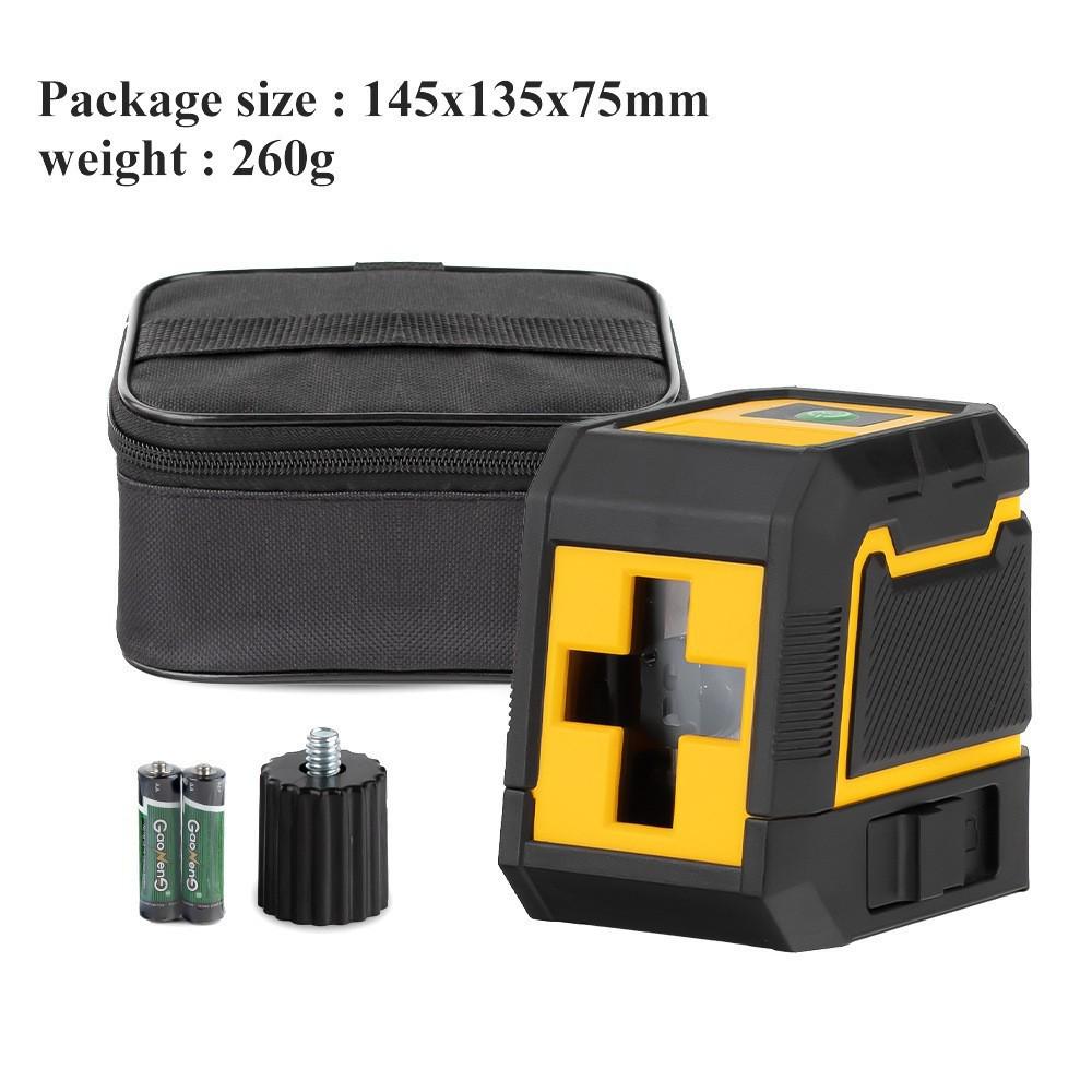 Лазерный уровень Cross Mini 5-линейный, 2-линейный, высокоточный, инфракрасный, с ярким лучом и пузырьковым уровнем