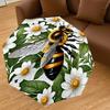 1PC bee flowers Umbrella-8-Rib Reinforced, Automatic Open, Lightweight & Durable, Cute Fashion Accessory for Outdoor-P33