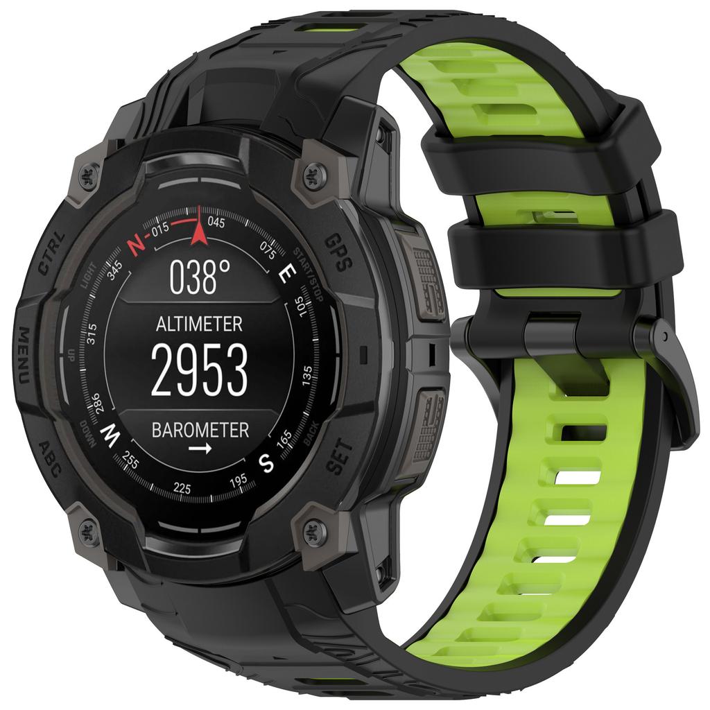 Двухцветный силиконовый ремешок для Garmin Instinct 3 50 мм 45 мм Официальный удобный браслет ремень для Garmin Instinct 3 45 мм 50 мм ремень