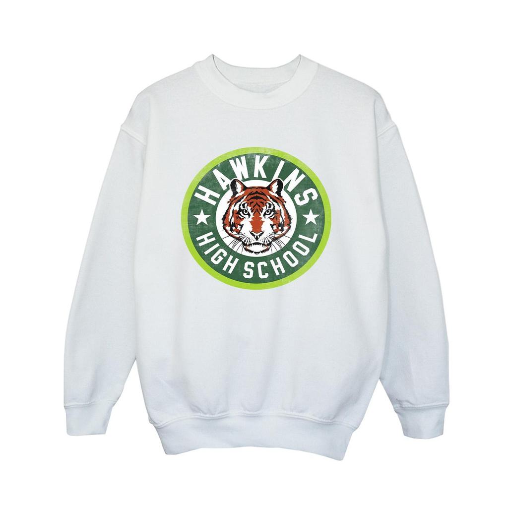 Netflix Boys Stranger Things Hawkins Tiger Circle Sweatshirt