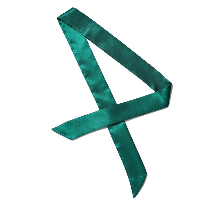 Solid Color Scarf, Women'S Slim And Long Scarf, Decorative Tie Bag, Ribbon, Versatile Headband, Bow Belt, Fashionable Scarf