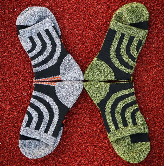 Новые уличные спортивные носки, хлопковые компрессионные носки для мужчин, модные толстые деловые мужские носки