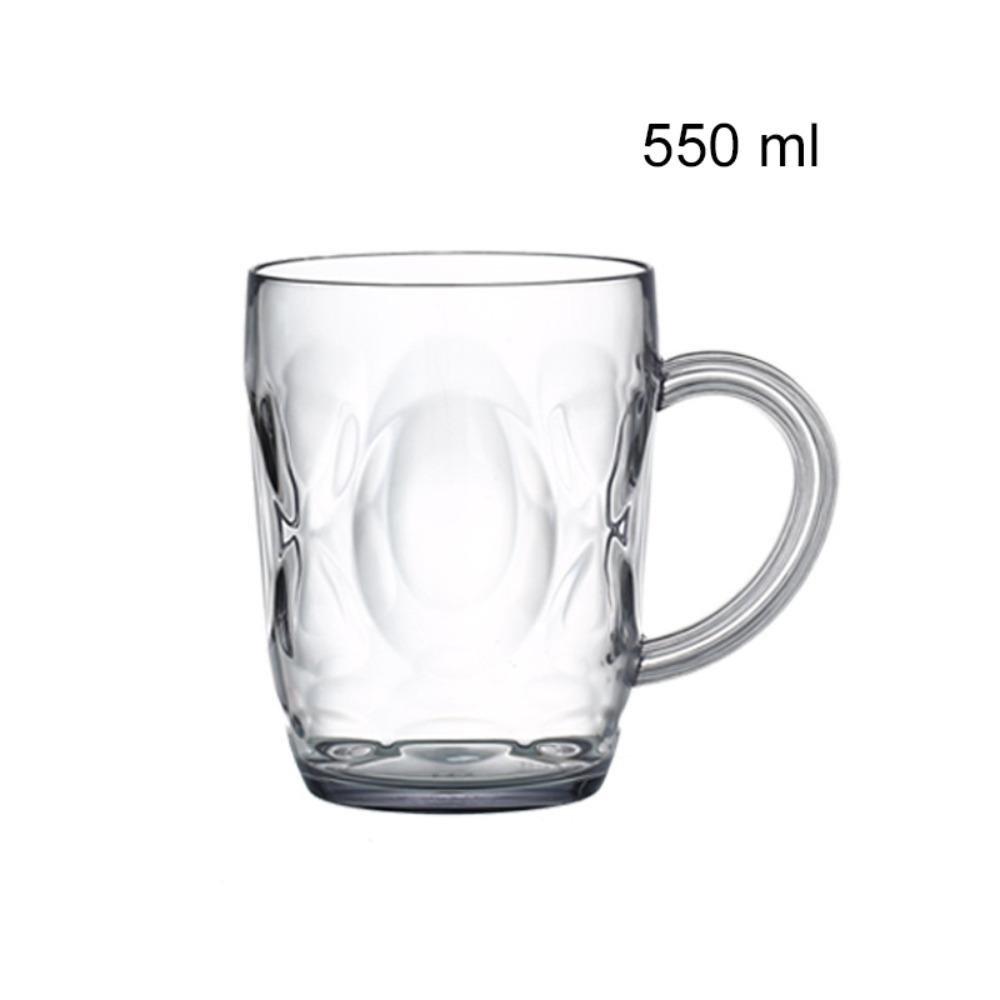 Imitation Glass Beer Mug Transparent Drinking Cup Durable Water Tumbler Restaurant