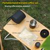 Дорожный кофейный набор ручной работы для кемпинга на открытом воздухе, портативная кофейная чашка с силиконовым фильтром, подарочная коробка для входа