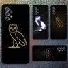 Чехол для телефона Drake O-OvO OWL для Samsung S25, S24, S21, S22, S23, S30, Ultra, S20, Plus, Fe, Lite, Note, 10, 9, 5G Черный