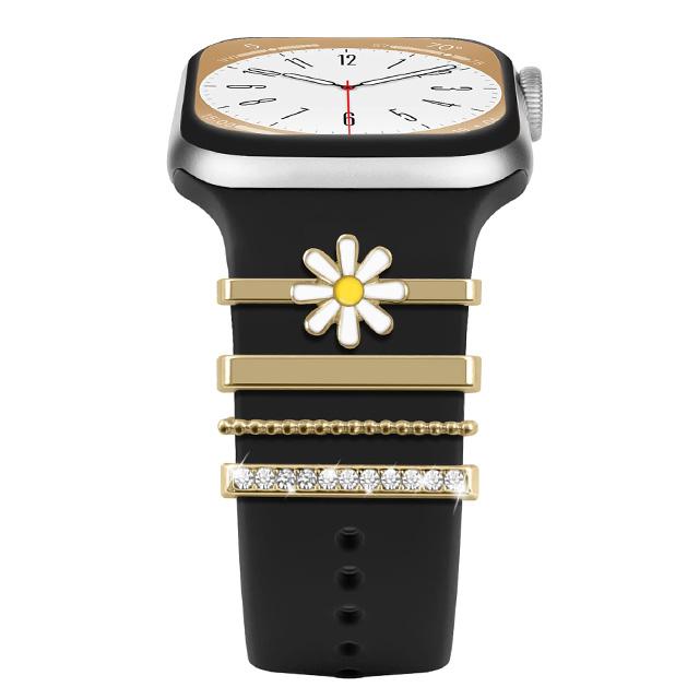 Decoration For Apple watch ultra 2 band 10 9 11 Diamond Jewelry Charms Accessories samsung/Huawei/amazfit strap 20/22mm Bracelet