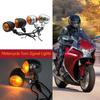 Universal Motorcycle Turn Signal Mini Bullet Flashing Indicator LED Turn Signal Brake Running Light