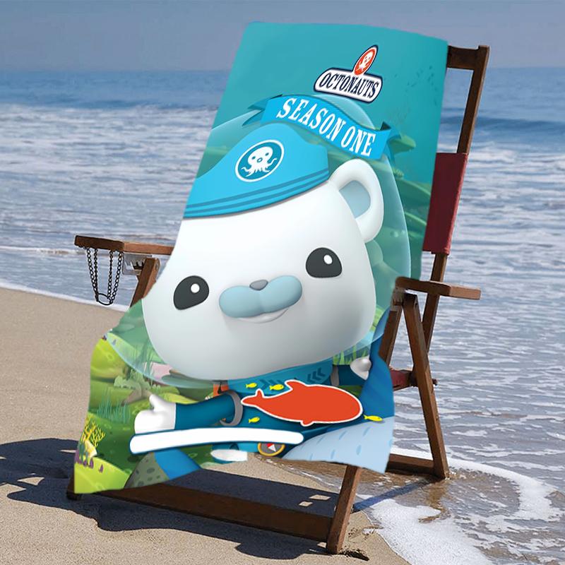 proof beach towel with a The Octonauts4 pattern - soft,absorbent,quick-drying,machine washable - perfect for swimming,camping,bathing