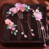 Tassel Chinese Style Hairpin Set Pearl Flower Hair Comb Hanfu Hair Stick  Hair Accessories