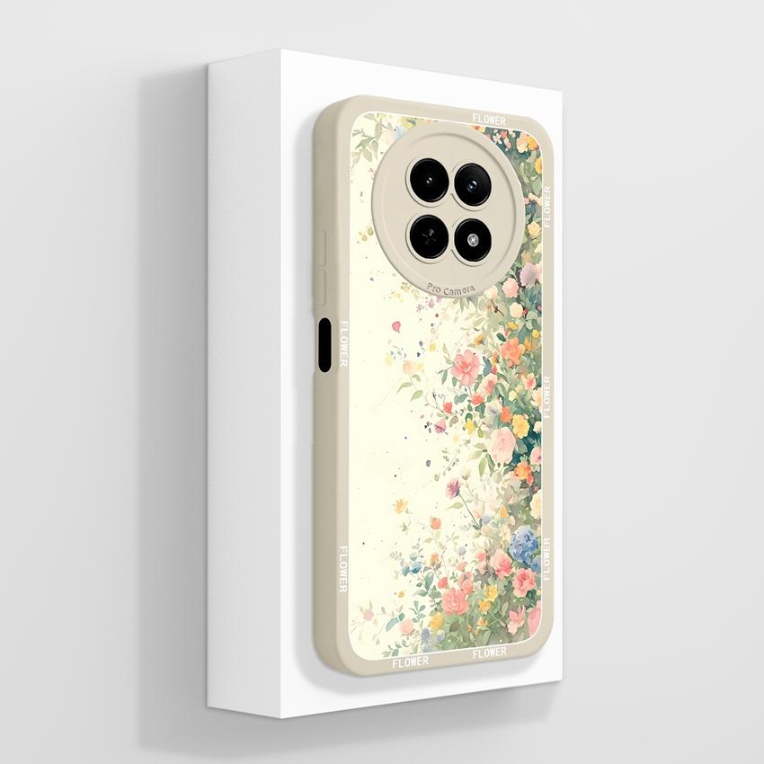 Чехол для Oppo Realme 12 13 14 P1 P2 Pro 14T 12X Сумки для телефона Милые узоры с медвежьими лапками Жидкий силикон Улучшенный пыленепроницаемый защитный чехол для корпуса Oppo