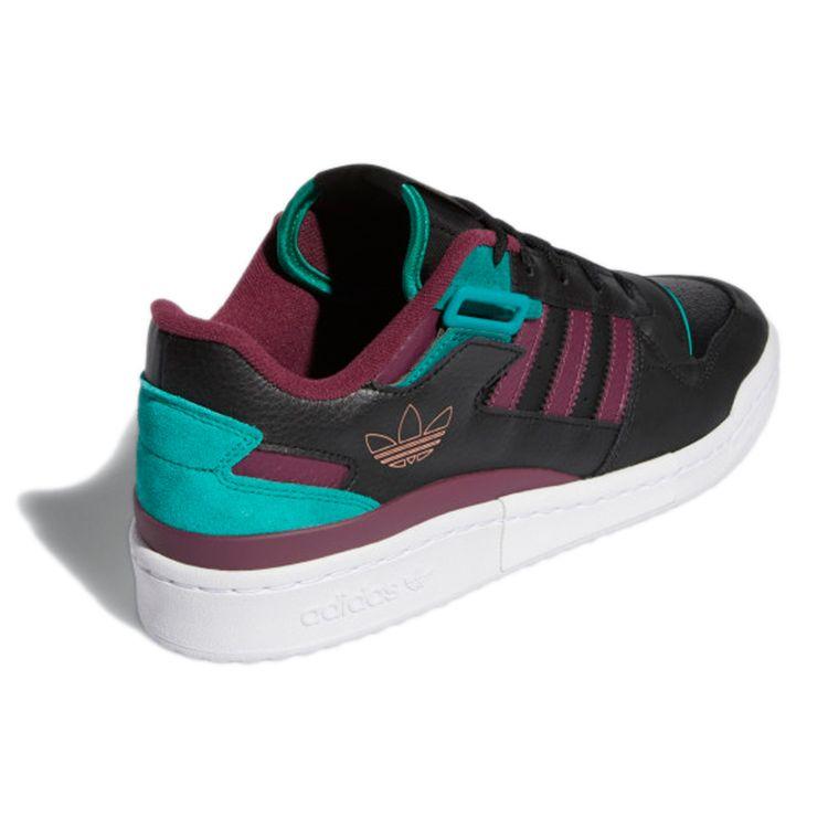 Adidas Кроссовки мужские Forum Exhibit Low Black Victory Crimson Основной черный Победный красный H01912