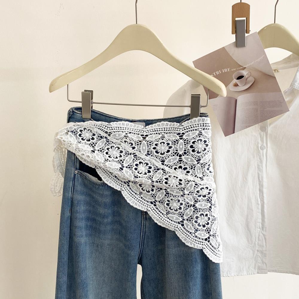 Винтажный вязаный крючком ажурный шарф для женщин треугольная повязка на голову летний кружевной вышитый шейный платок дорожный литературный Po шарф для волос