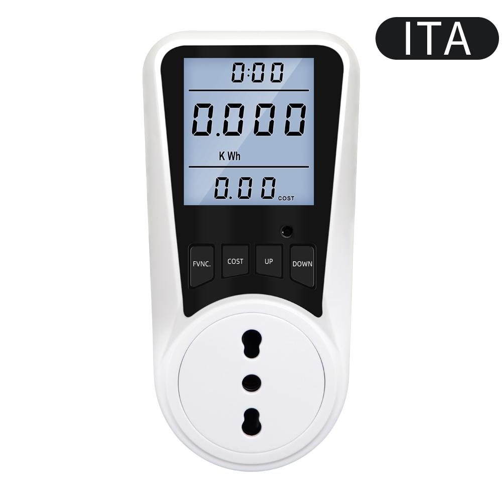 Digital Wattmeter AC Energy Socket Power Meter Electricity Usage Monitor Socket Kilowatt Wattage Voltage Meter with Backlight