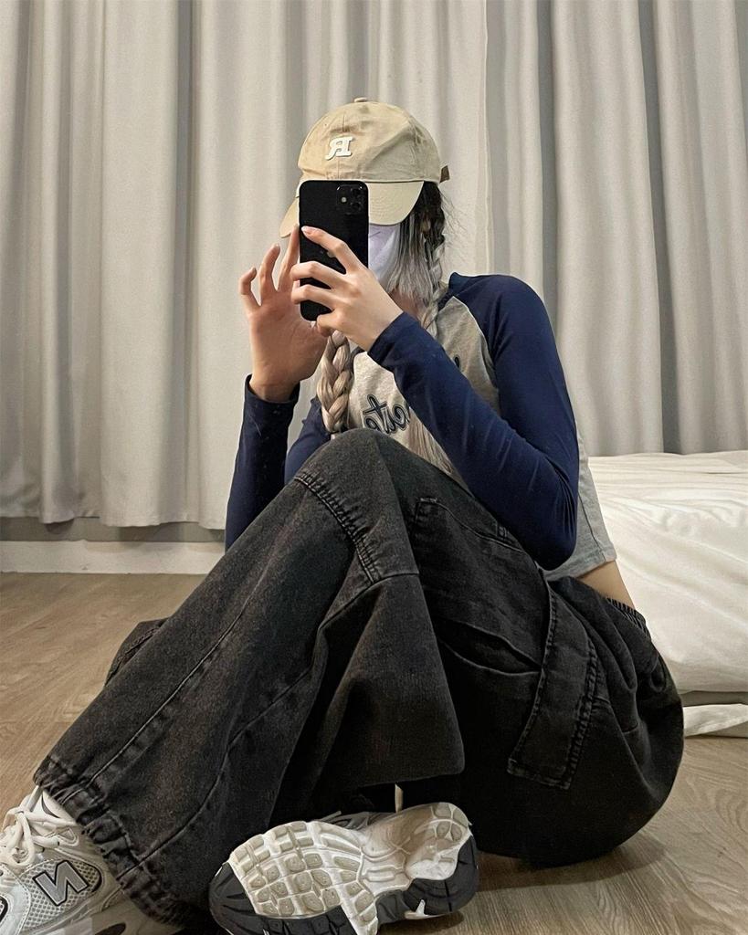 Ретро-американские хип-хоп-широкие рабочие джинсы повседневные брюки для модных девушек