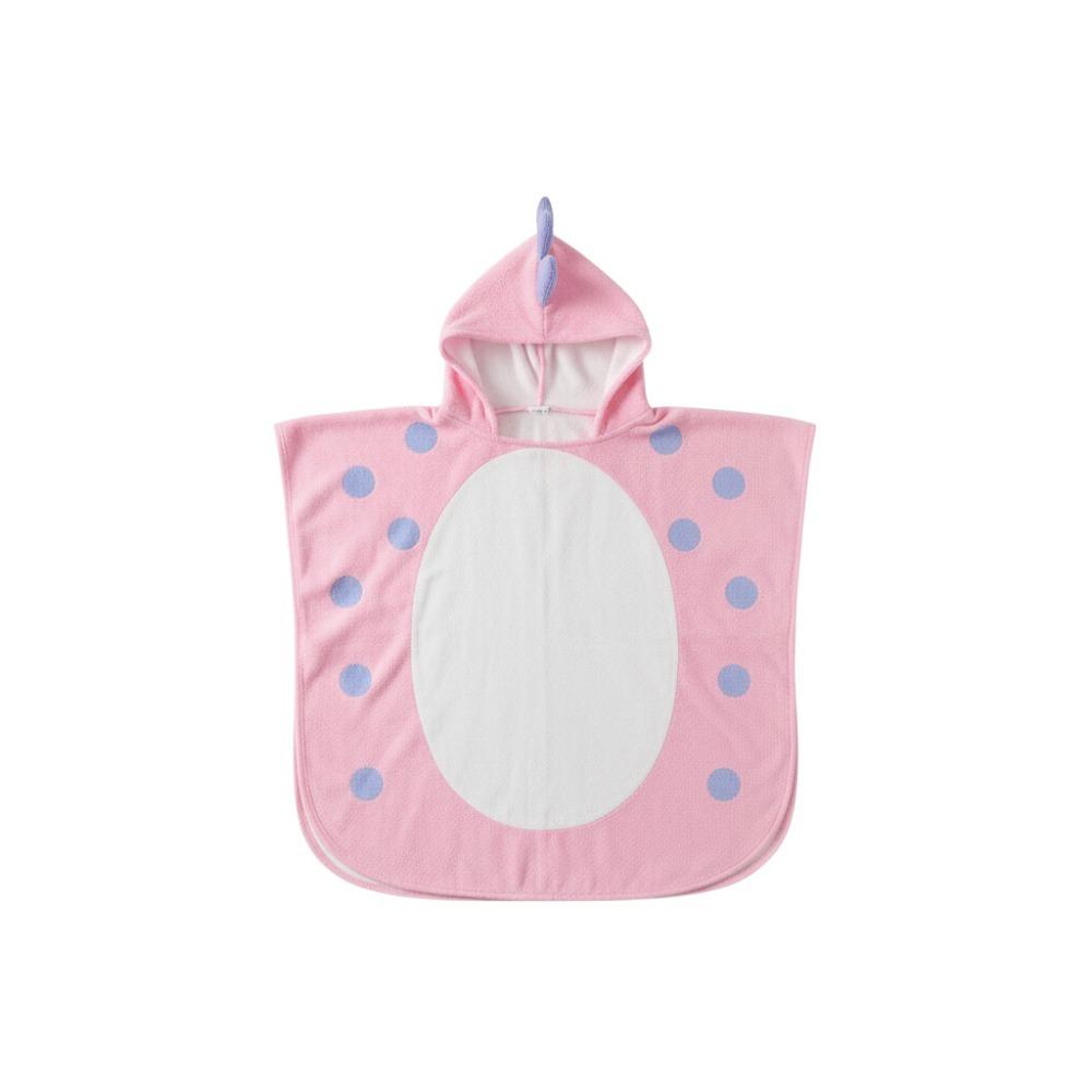 Теплое Однослойное Банное Полотенце Мультяшный Мягкий Девочки Халат с Капюшоном Полотенце для Плавания Накидка для Душа Детский Халат с Динозавром Банный